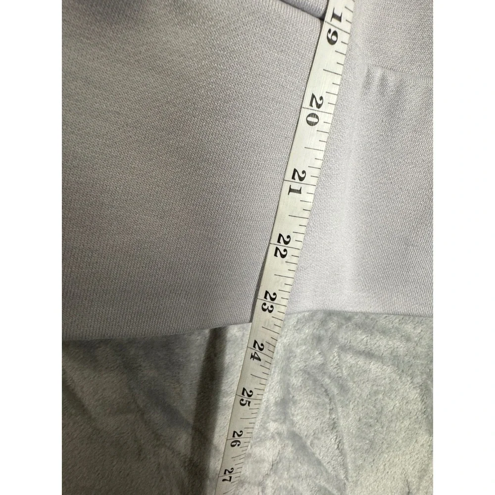 Nike Womens Grey Hoodie Blue Swoosh‎ Pullover Sweatshirt Size M